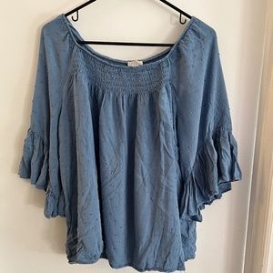 Spense Blue Flowy Blouse L $8